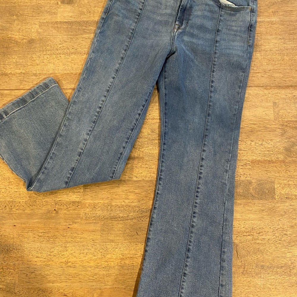 Kenzie Jeans Women sz 10/30 Vintage Luxe The Savannah High Rise Flare Leg Denim